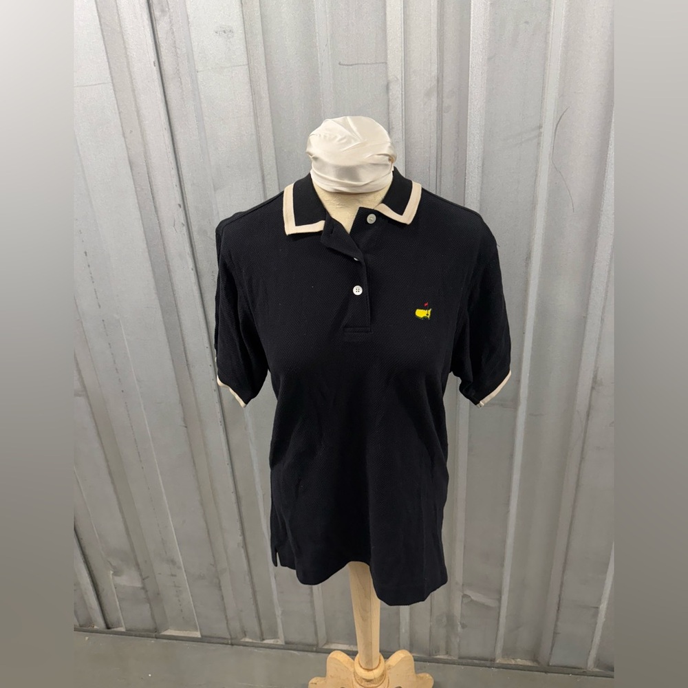 Masters Collection Black and Cream Polo Shirt Classic Design